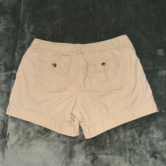 Old Navy Safari Hiking Cargo Shorts Women’s 4 Beige Drawstring 4.5 Inseam - Picture 2 of 7